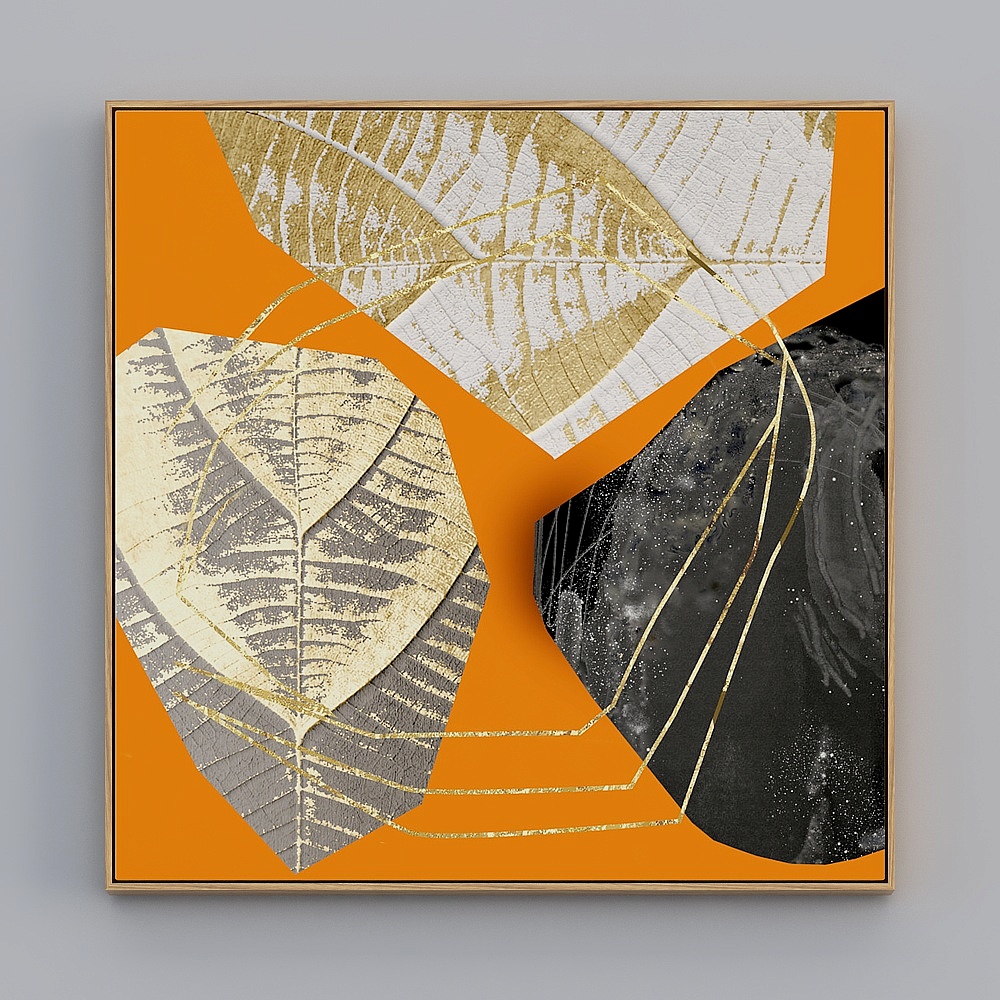 Courtesy Full House With Painting - Modern Living Room Decorative Painting - Single - Abstract Painting T