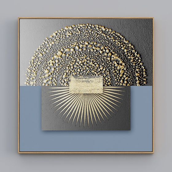 Abstract Flowing Art 3D model with Low-Polygon Style