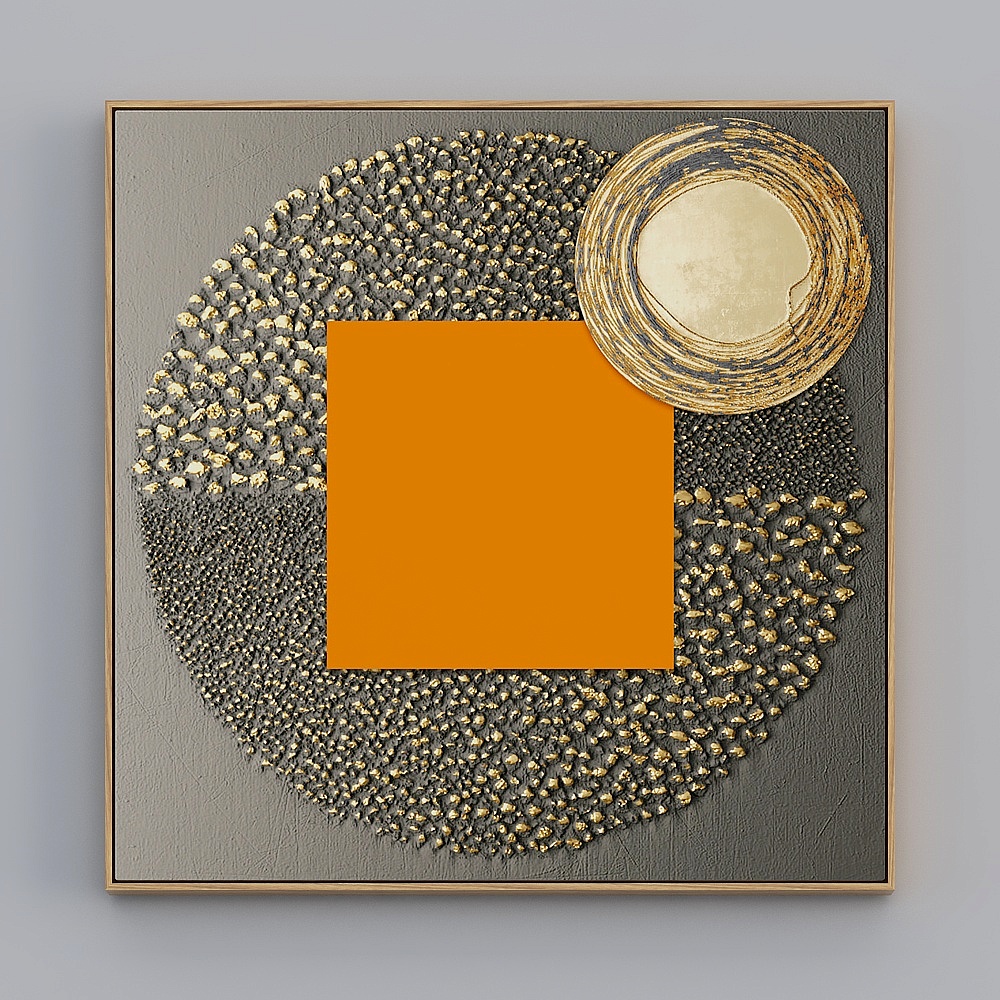 Courtesy Full House With Painting - Modern Living Room Decorative Painting - Single - Abstract Painting R