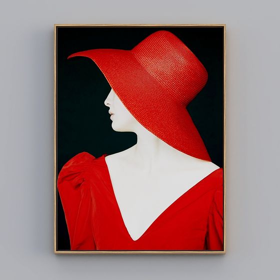 Red Hat Beauty 3D model