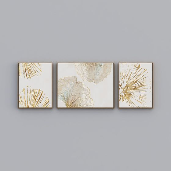 Golden Fan Shadow 3D model