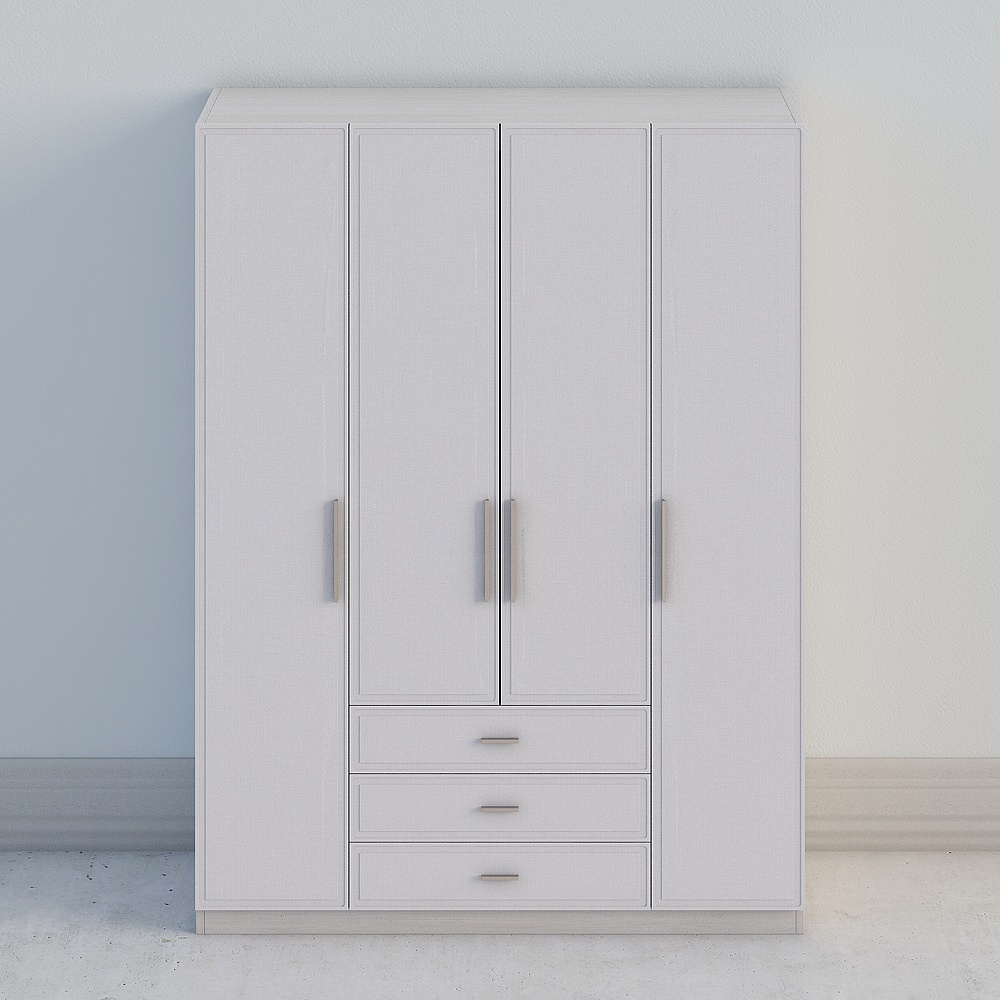 Garde-robe à quatre portes 123 Lily 7012