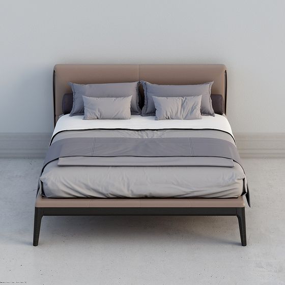 Contemporary 3D Bed Frame Model for Modern Interiors