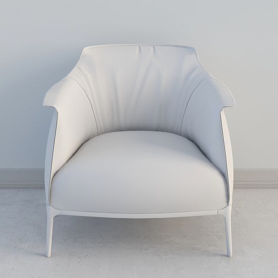 Sleek Low-Poly Futuristic Sofa 3D model