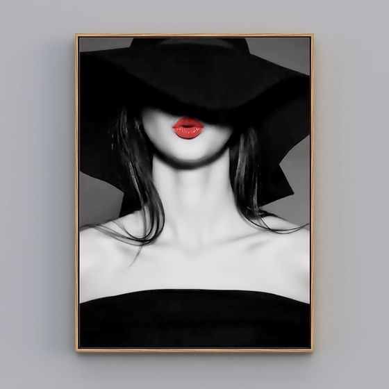 Artistic Low-Poly 3D Model of a Mysterious Figure