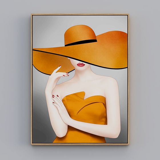 Elegant Low-Poly 3D Model of Modern Art