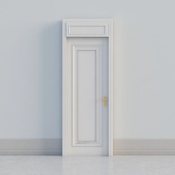 Classic White Door 3D model