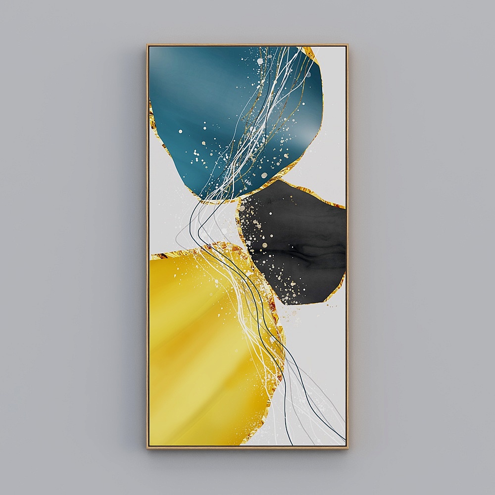 Courtesy full house with painting - modern living room decoration painting - living room entrance single - Ming jin magic orange J