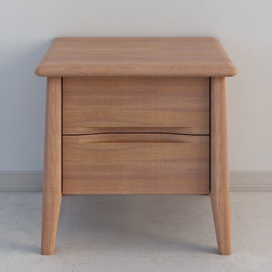 Modern Minimalist Nightstand 3D model