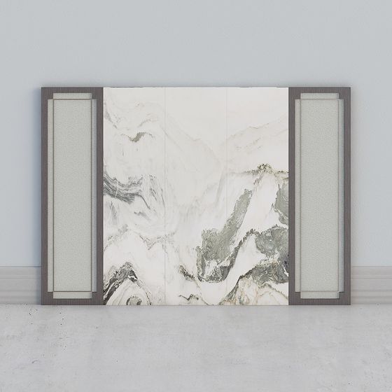 Stylish Marble Panel 3D model for Creative Projects