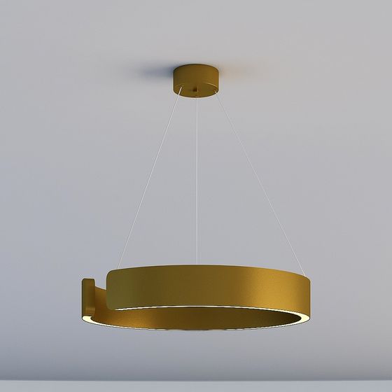 Elegant Low-Poly Chandelier 3D model