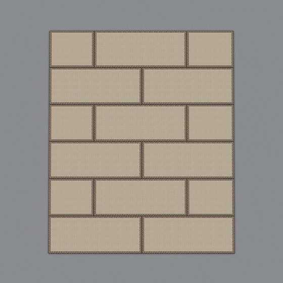 Low-Polygon Realistic Brick Wall 3D Model