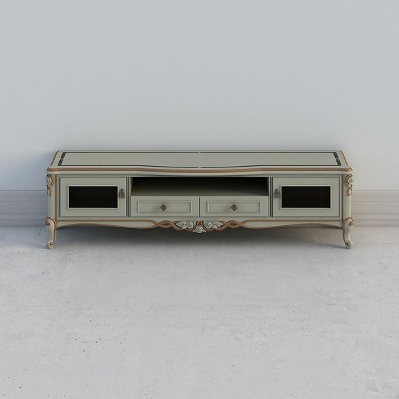 Elegant Classic-Modern 3D Model TV Stand