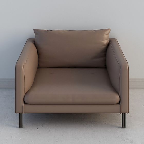 Modern Minimalist Low Poly Sofa 3D model