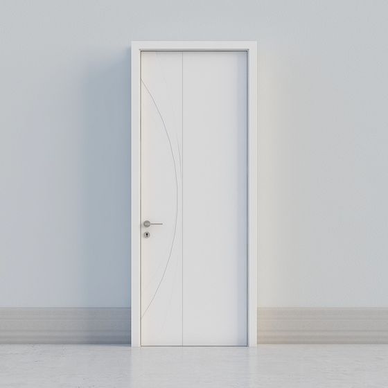 Smooth Passage 3D model - Modern Minimalist Door