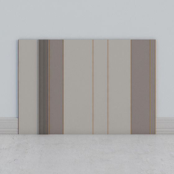 Stylish Low-Polygon Wall Panel 3D model for Modern Spaces