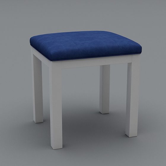 Elegant Small Stool 3D model