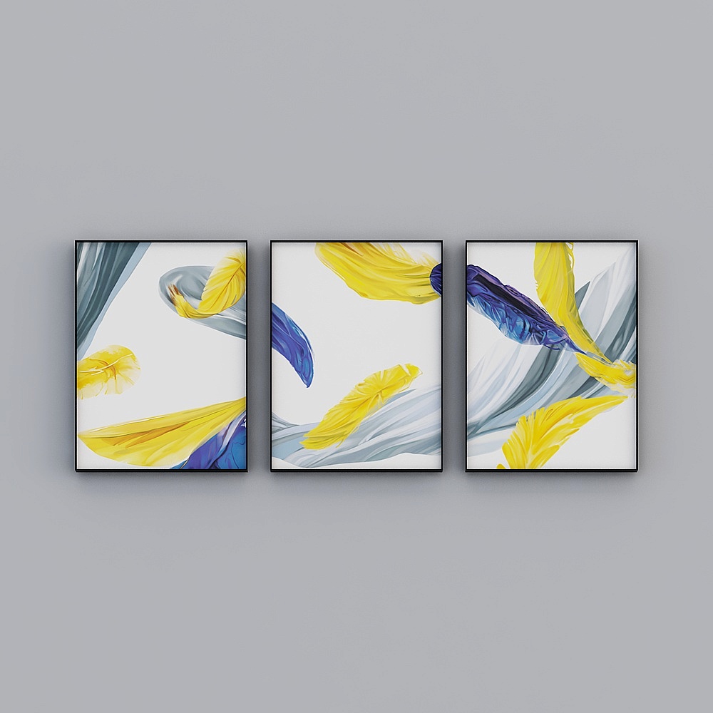 Tri ân nhà đầy đủ tranh - tranh trang trí phòng khách hiện đại - tranh bộ ba - dream cruise U