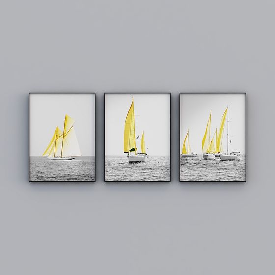 Tri ân nhà đầy đủ tranh - tranh trang trí phòng khách hiện đại - tranh bộ ba - dream cruise T