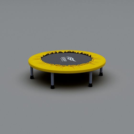Playful Mini Trampoline 3D model for Creative Projects
