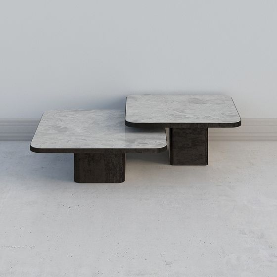 Minimalist Marble Coffee Table 3D model