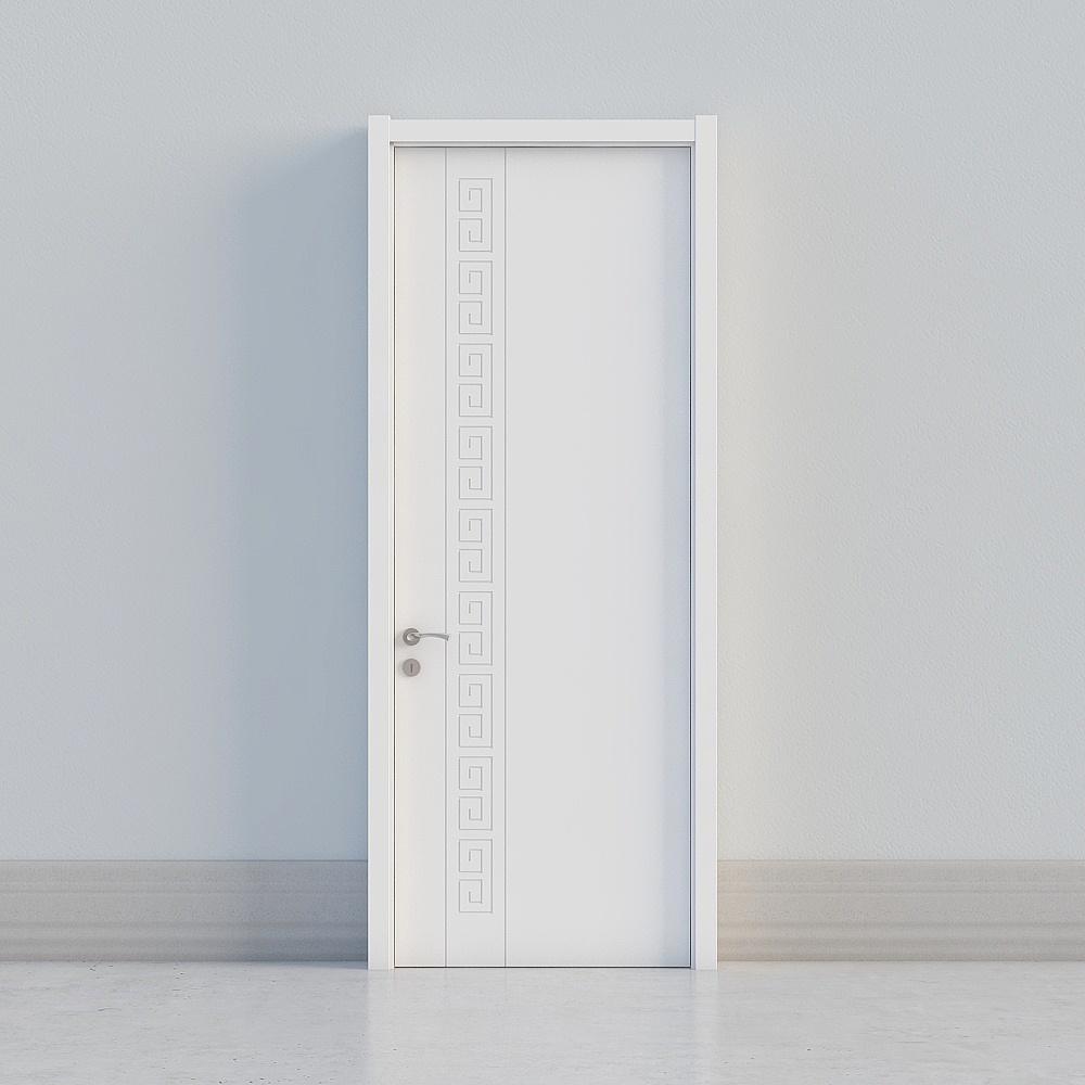 minimal white door