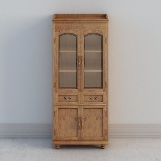 Elegant Vintage Bookshelf 3D model