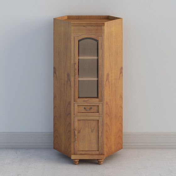 Vintage Corner Cabinet 3D model