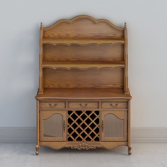 Vintage Cabinet 3D model with Elegant Details