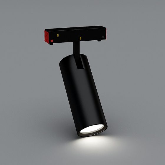 Sleek Track Light 3D model for Modern Spaces