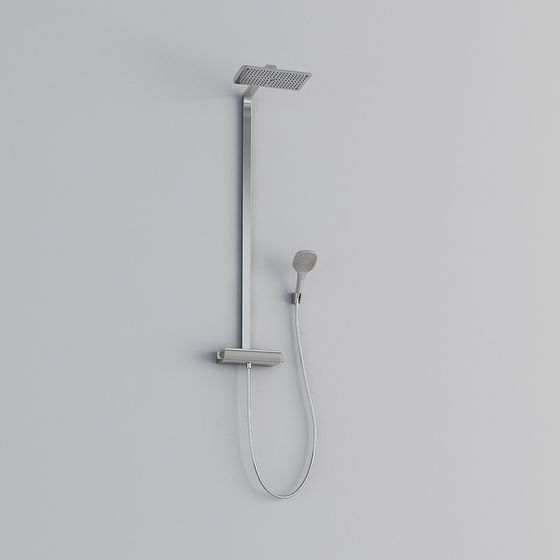 Minimalist Shower System 3D model