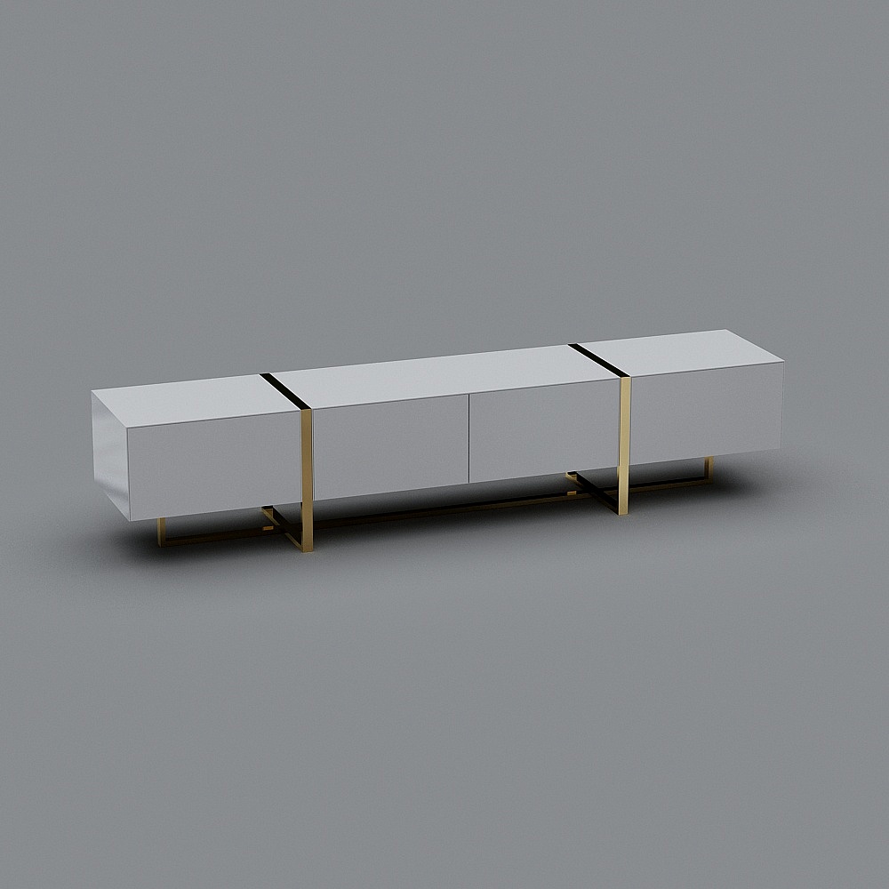 2226 TV cabinet white paint