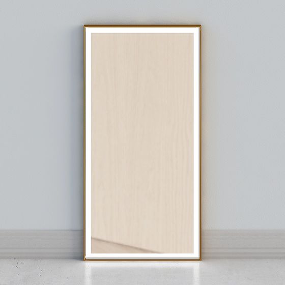 Elegant Low-Poly Mirror 3D model