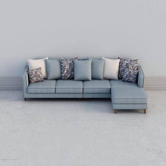 Urban Comfort Modern Sofa 3D model