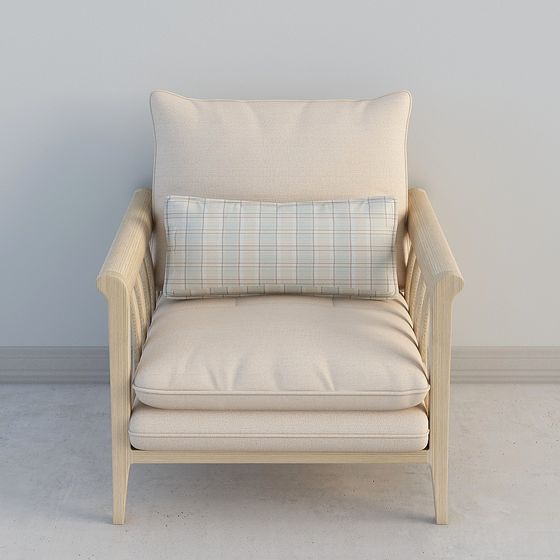 Cozy Reading Chair 3D model