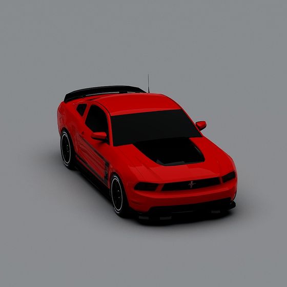 Stylish Low-Polygon Sports Car 3D model