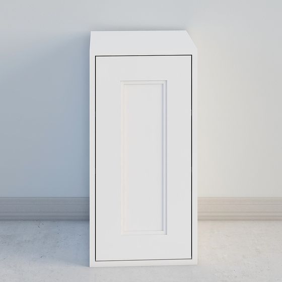 Classic White Door 3D model for Minimalist Design