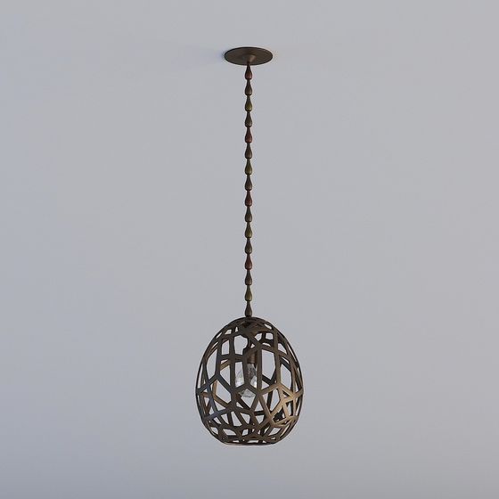 Geometric Pendant Light 3D model