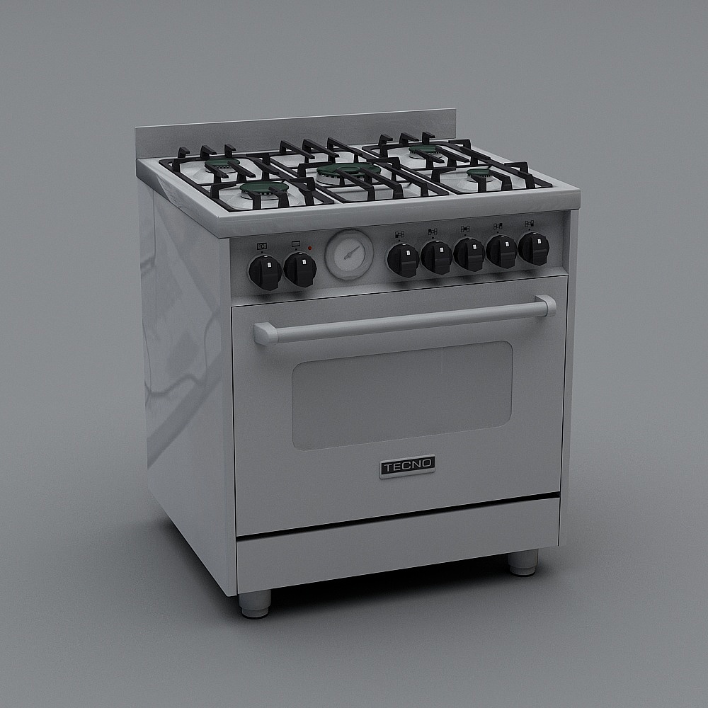 Modern integrated stove