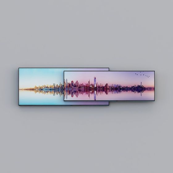 Beautiful 3D Cityscape Models: Dawn Reflects & Dusk City 3D model