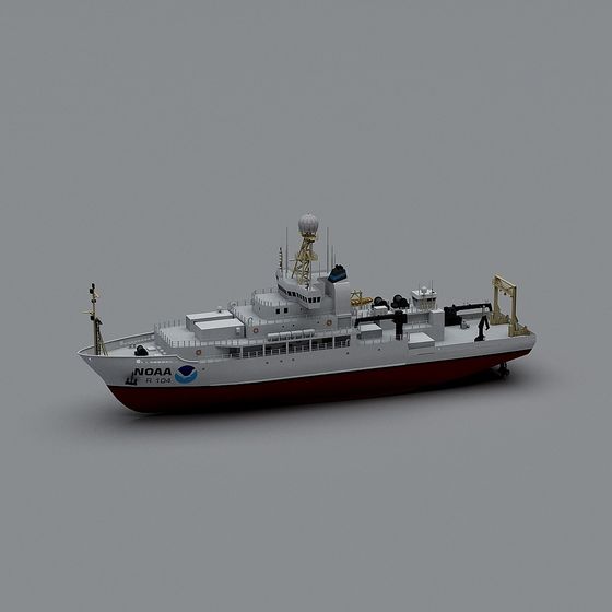NOAA Research Vessel 3D model
