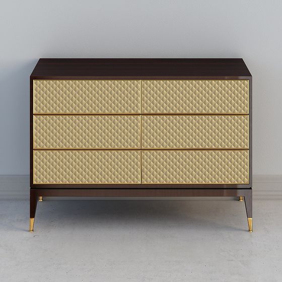 Diamond Quilt Dresser 3D model