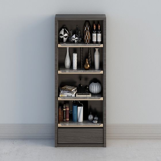Urban Elegance Bookshelf 3D model for Modern Interiors