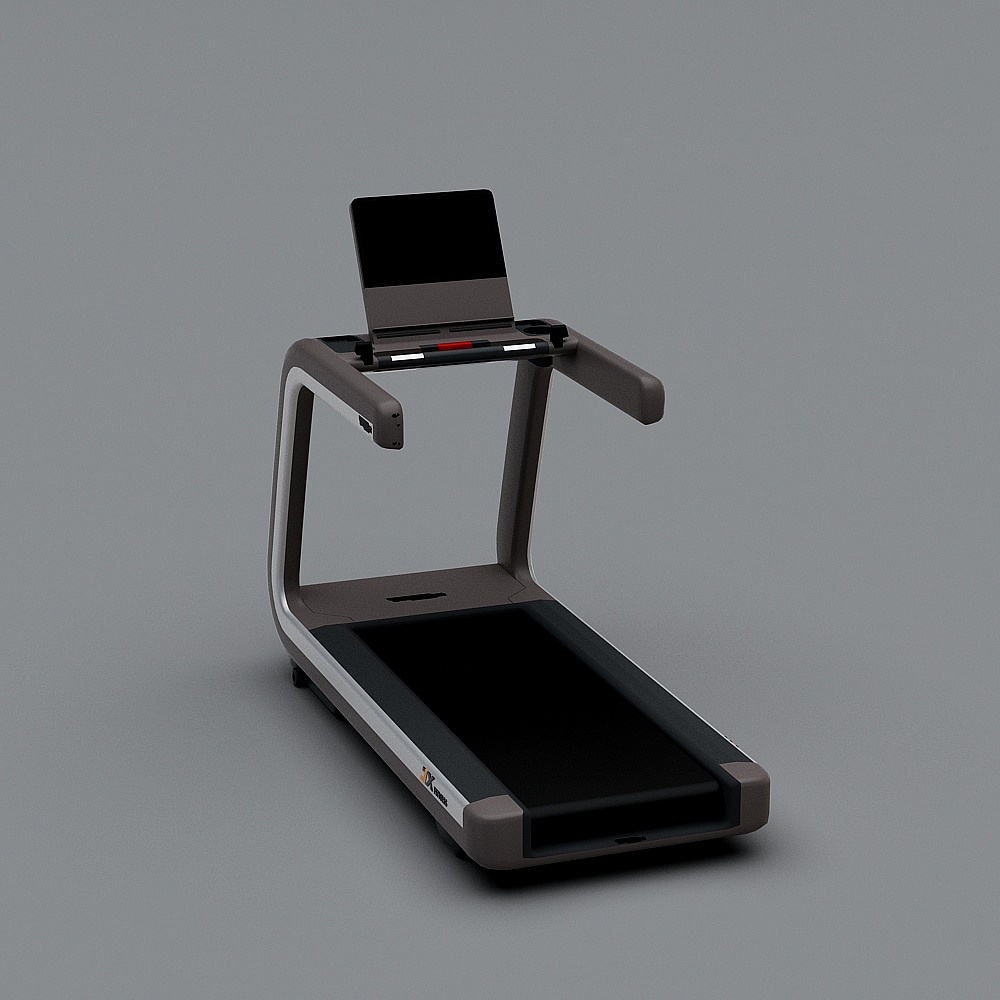 Sleek Low-Poly Smart Treadmill 3D Model