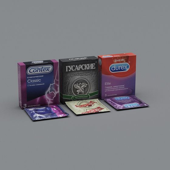 Stylish Condom Packaging 3D Model for Creative Projects