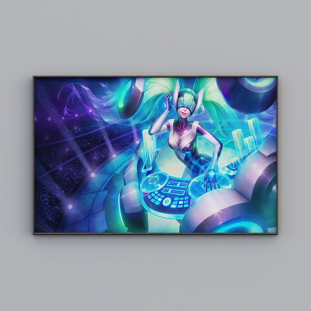 DJ Nightshade 3D model - Futuristic Electronic Music Icon