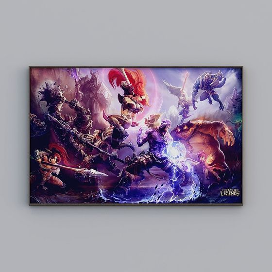 Vivid League of Legends 3D Model for Creative Projects