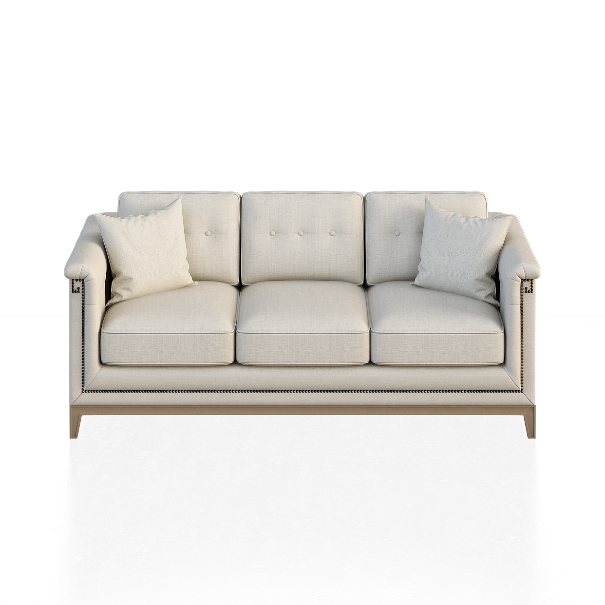 Urban Living Room Sofa 3D Model – Modern Minimalist Design
