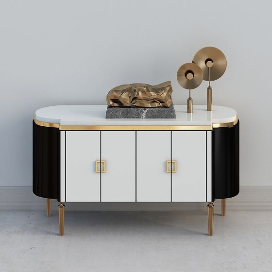 Art Deco Console Table 3D model