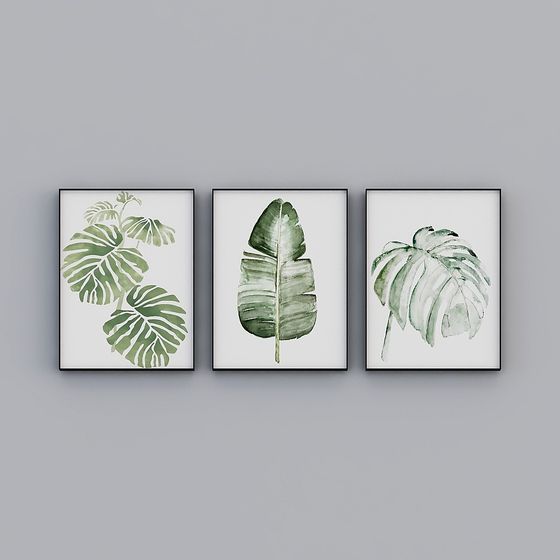 Tropical Leaf Collection 3D model for Creative Projects